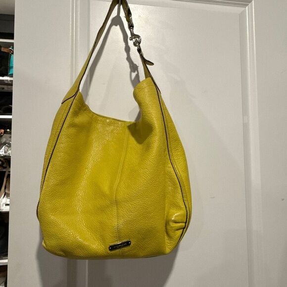Coach Handbags - This is a Coach Avery leather hobo shoulder bag in a yellow (chartreuse) color w